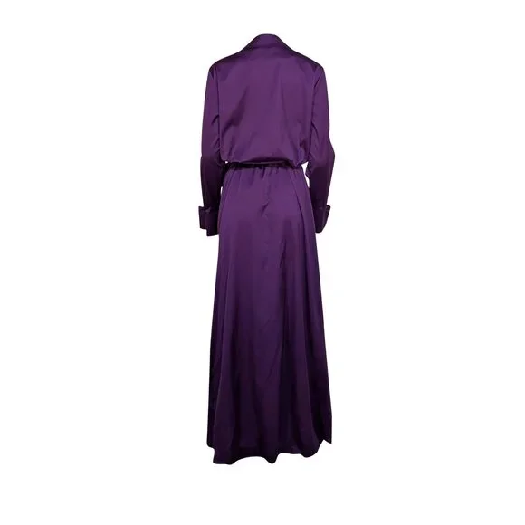 Oud. Paris - Purple Jeff Silk Formal Dress Sz XL - Picture 4 of 4